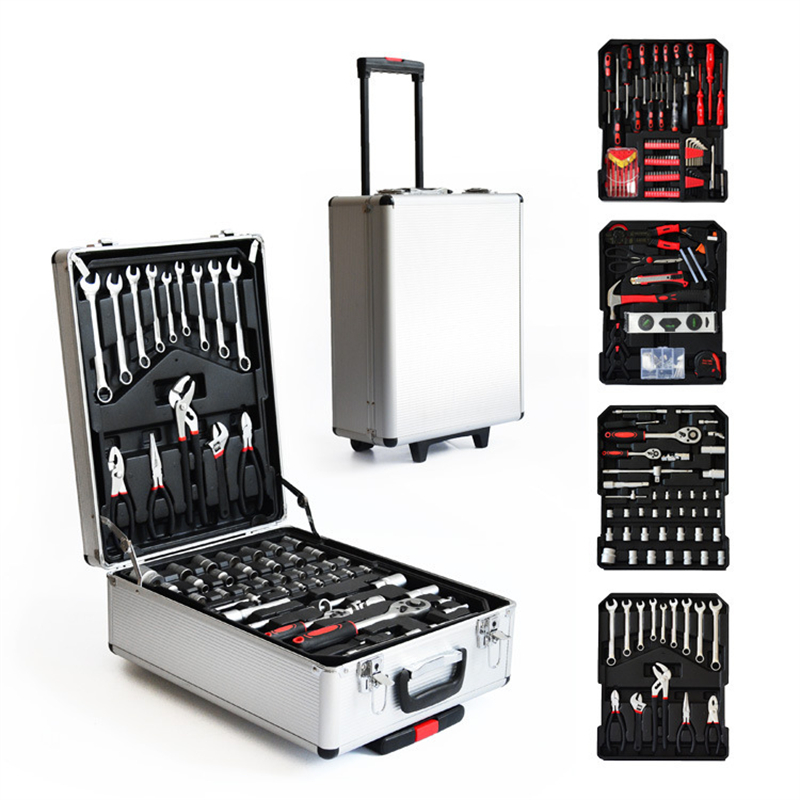 Socket Wrench - 186 Pieces Aluminum Case Trolley Mechanic