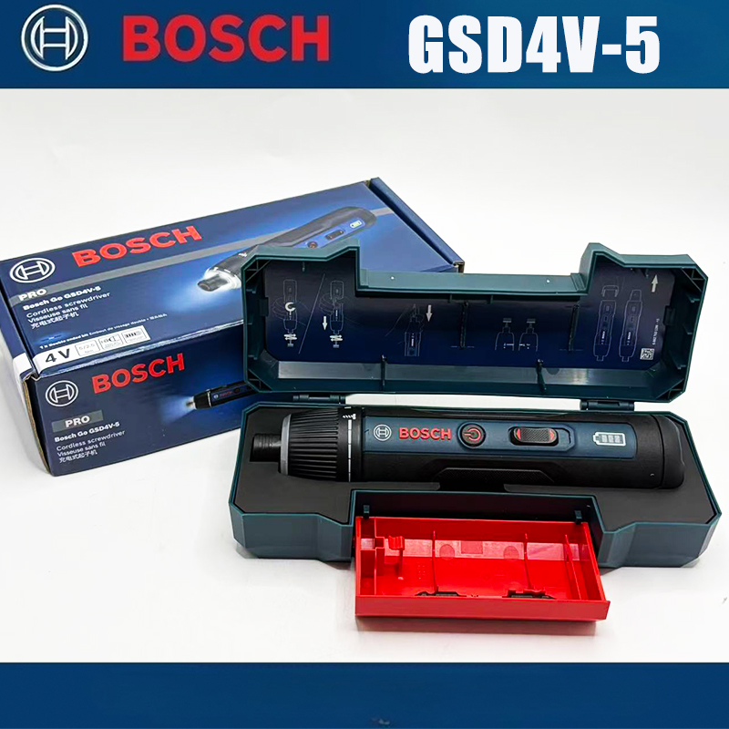 Screwdriver Set - Bosch GSD4V-5 3.6V Cordless Electric Screwdriver,