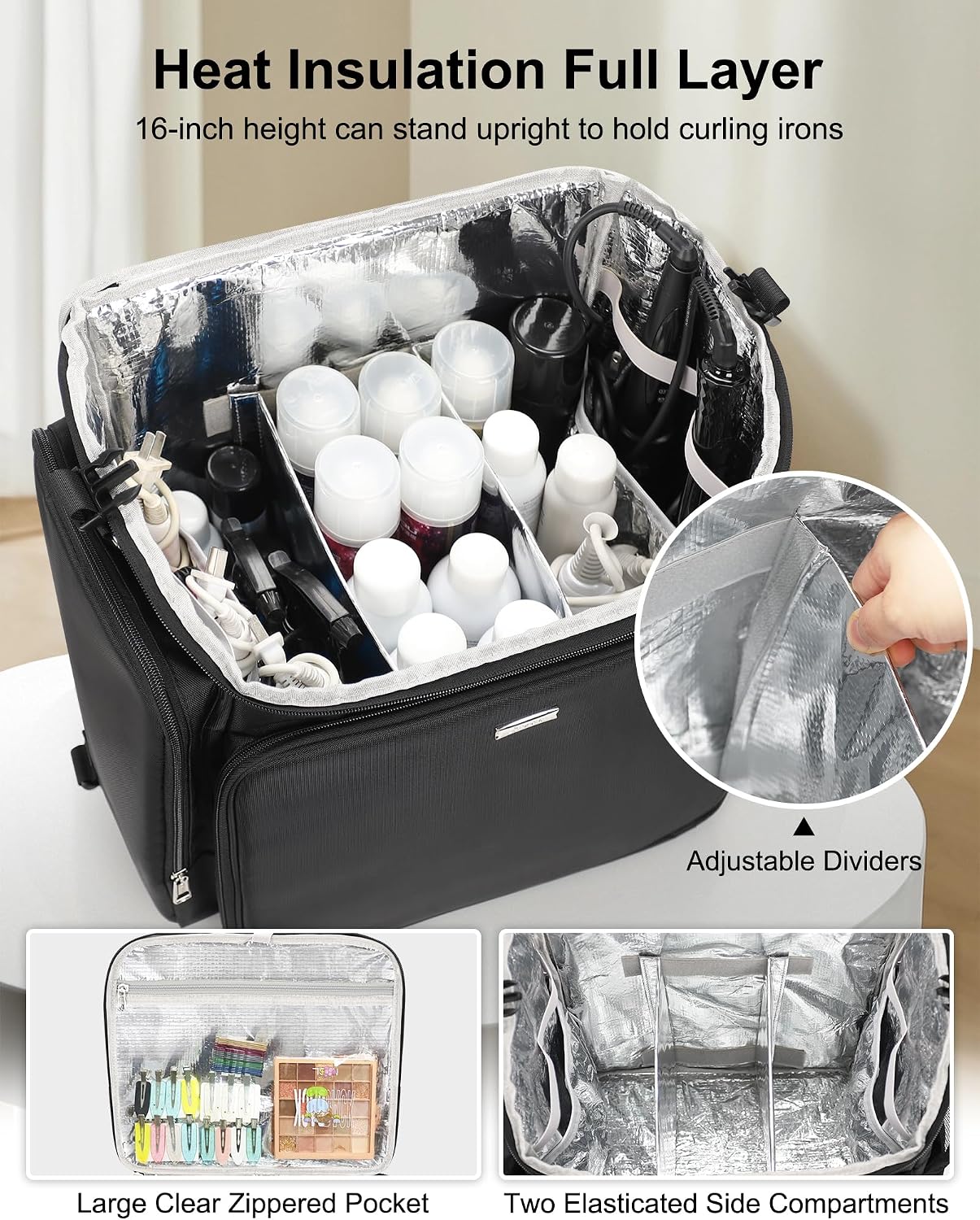 Rolling Makeup Case Hair Tools - Tool Bag ulasan dan harga