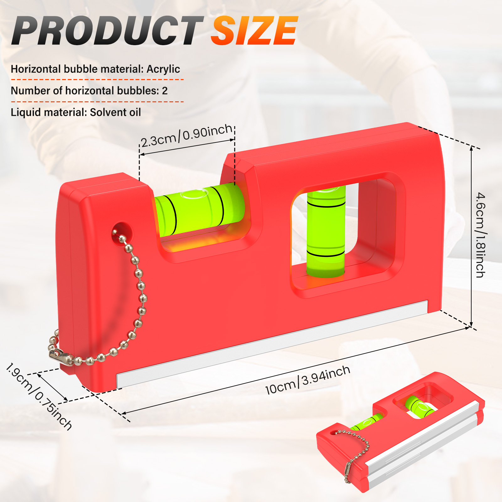 1 Pc Mini Magnetic Spirit Leve - Spirit Level ulasan dan harga