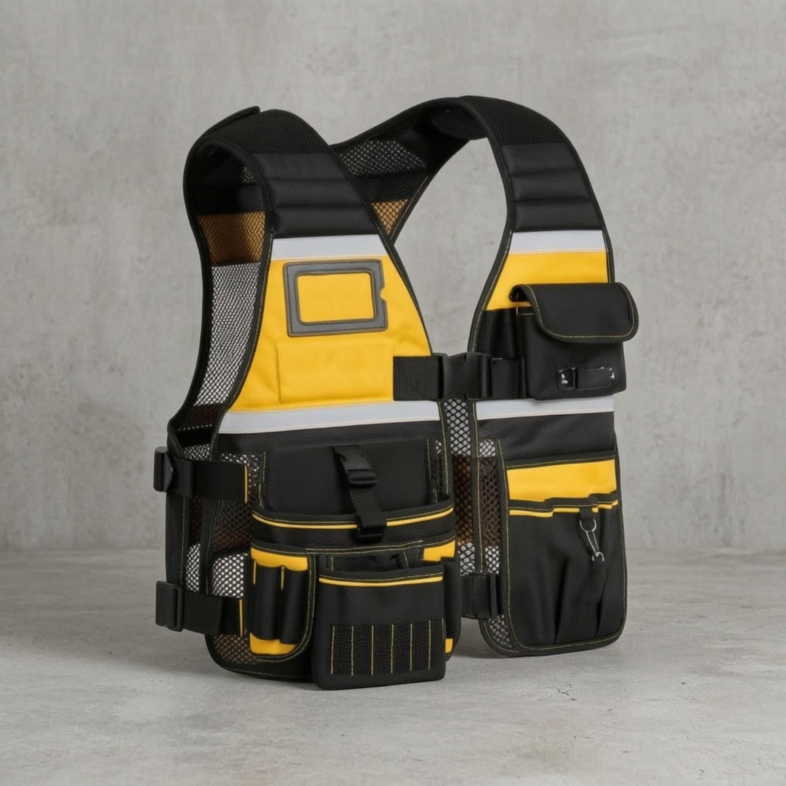 Multi-Use Tool Vest Heavy Duty - Hand Tools In Workshop ulasan dan harga