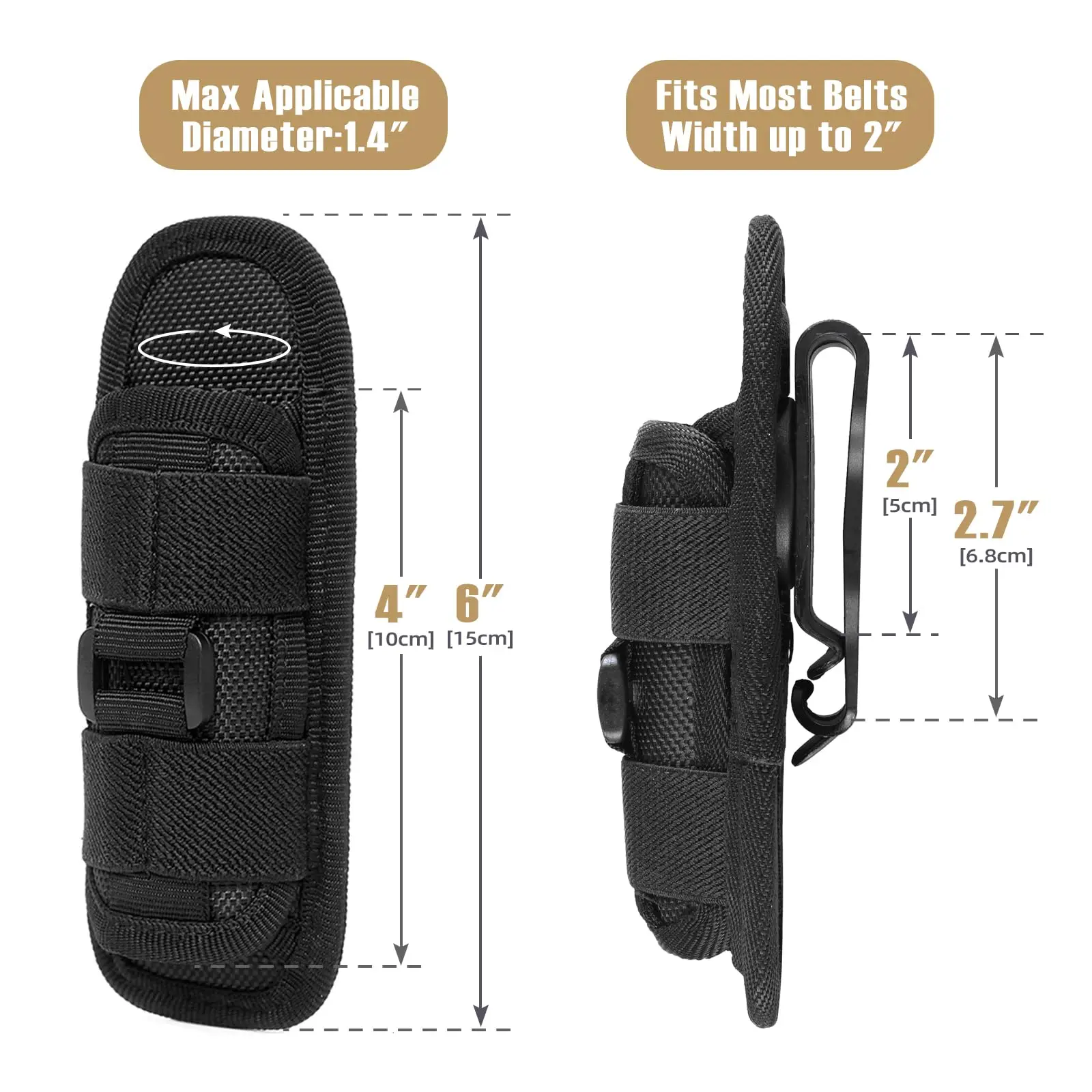 Tactical Flashlight Cover Nylo - Tool Bag ulasan dan harga