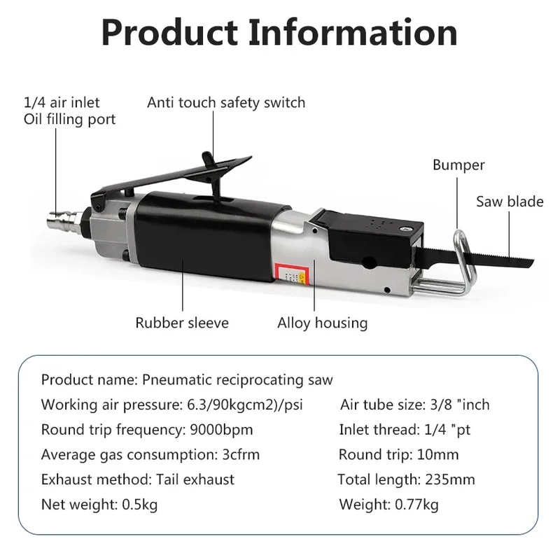 9000bpm 90PSI Pneumatic Recipr - Hacksaw ulasan dan harga