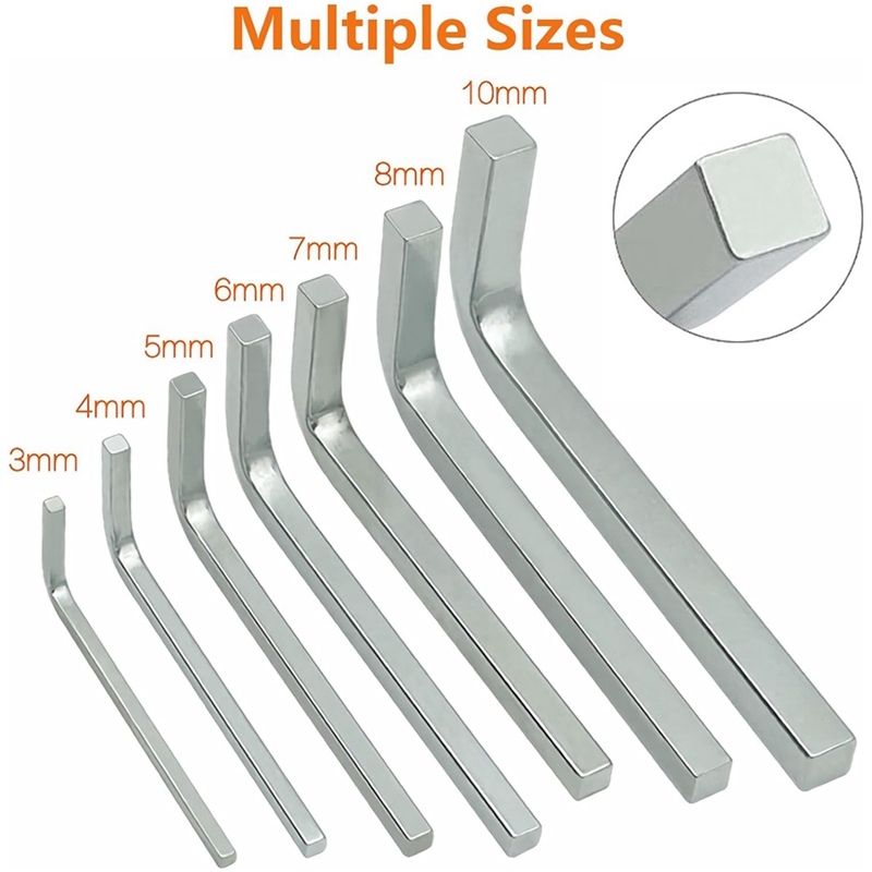 7Pcs Square Head Wrench Set L  - Screwdriver Set ulasan dan harga