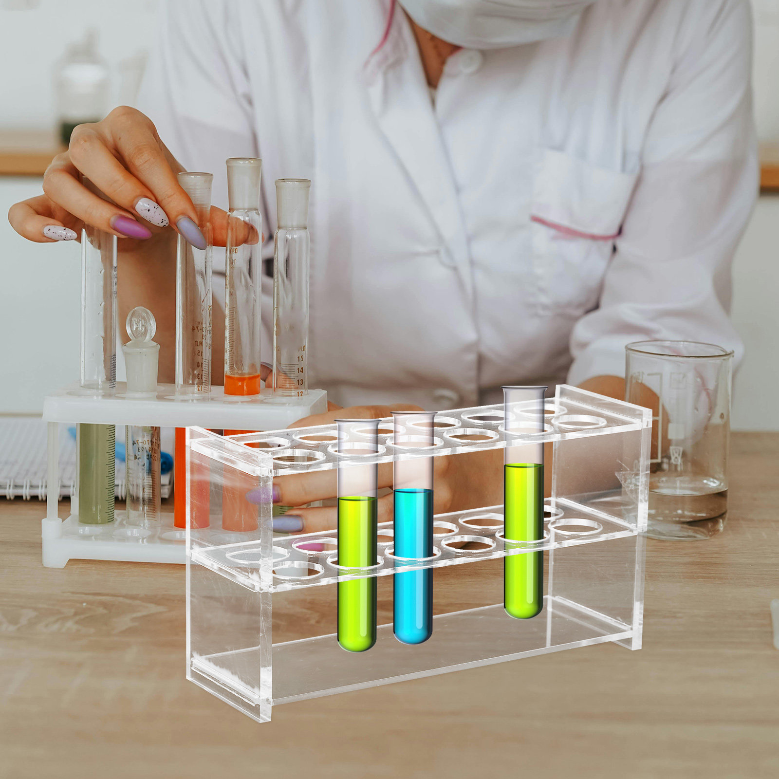 Test Tube Organizer 6 Slots Co - Tools Youtube ulasan dan harga