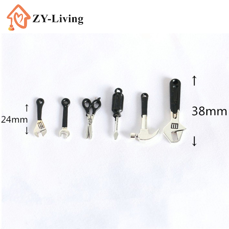 6Pcs/Set Dollhouse Mini Repair - Wrench Set ulasan dan harga
